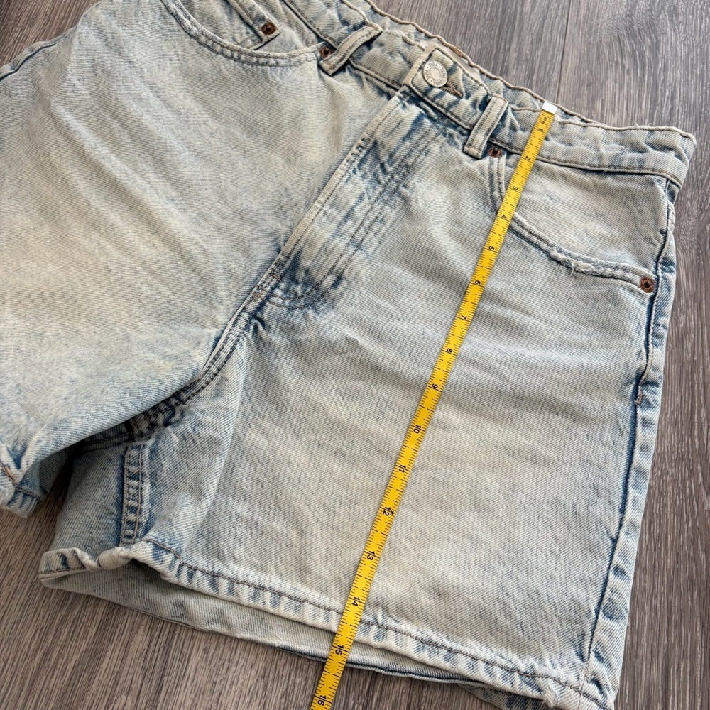 Zara Light Blue High Rise Jean Shorts - Picture 5 of 6